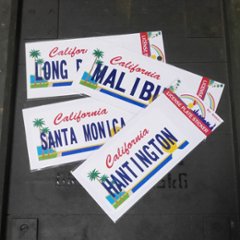 CALIFORNIA STICKER カリフォルニア ステッカー シール ライセンスプレートステッカー画像