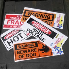 U.S. PUBLIC SIGN STICKER パブリックサイン ステッカー シール サインステッカーの画像