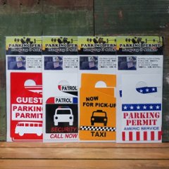 PARKING PERMIT  パーキング パーミット ステッカー＆タグ　 サインステッカーの画像