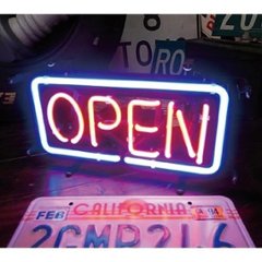 OPEN ネオンサイン ネオン管 オープンネオン　アメリカン雑貨の画像