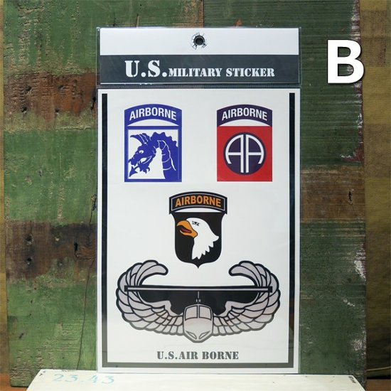 U.S. ミリタリー ステッカー MILITARY STICKER ステッカーシール アメリカン雑貨画像