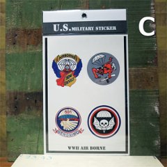 U.S. ミリタリー ステッカー MILITARY STICKER ステッカーシール アメリカン雑貨画像