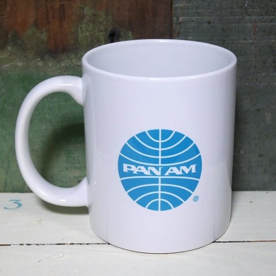 パンナム マグカップ　陶器製 PANAM　アメリカン雑貨画像