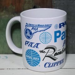 パンナム マグカップ　陶器製 PANAM　アメリカン雑貨画像