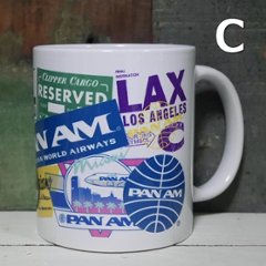 パンナム マグカップ　陶器製 PANAM　アメリカン雑貨画像