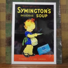 SYMINGTON'S SOUP ポスター インテリア シミントンスープ　アメリカン雑貨の画像