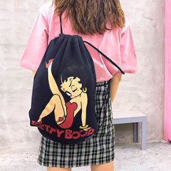 ベティーブープ スウェットバッグ BETTY BOOP SWEAT KNAP SACK BAG 巾着 リュックサック　アメリカン雑貨画像