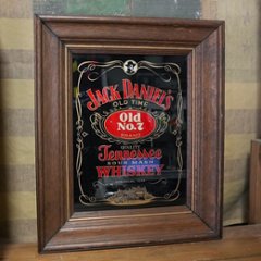 アンティーク パブミラー ジャックダニエル 鏡 JACK DANIEL'S レトロインテリア　アンティークミラーの画像