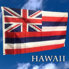 ハワイ州旗 HAWAIIフラッグ タペストリー アメリカン雑貨の画像