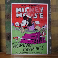 ポスター ミッキーマウス MICKEY MOUSE オールドディズニー B4 アメリカンポスターの画像