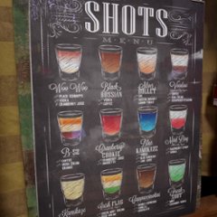 SHOTS ウッドボード カクテル 木製看板  ウォールプレート　アメリカン雑貨画像