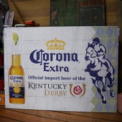 コロナ エクストラ ケンタッキーダービー インテリア 木製看板 Corona extra kentucky derbyの画像