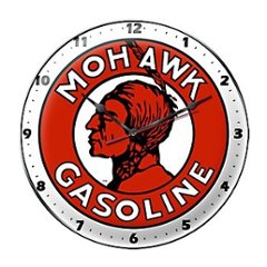 MOHAWK GAS ガレージクロック モホーク ウォールクロック 壁掛け時計 バブルクロック　アメリカンインテリアの画像