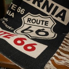 ルート66 フロア コットンマット ROUTE66　インテリアマット　玄関マット　バスマット　アメリカン雑貨画像