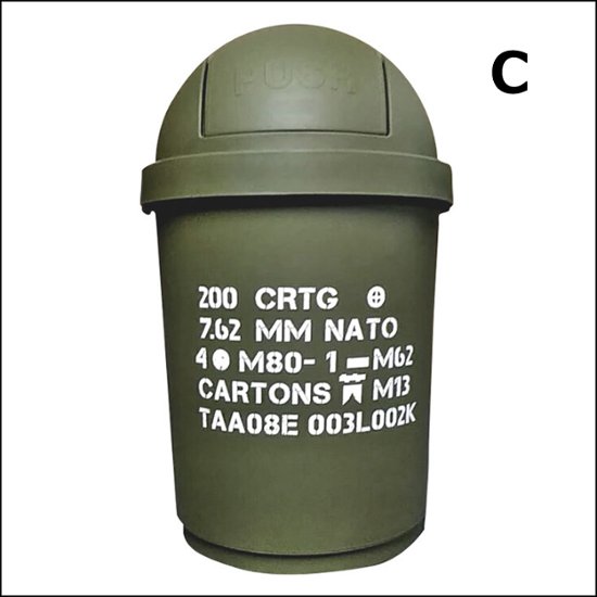 アメリカン ダストボックス ダイナー ゴミ箱 35L ルート66 MR.ピーナツ ARMY　アメリカン雑貨画像