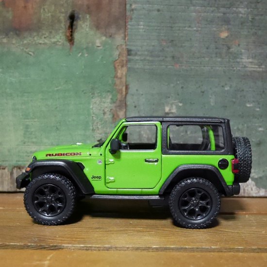 ジープ ラングラー 2018 ミニカー Jeep Wrangler KiNSMART 1/34 レトロミニカー アメリカン雑貨画像