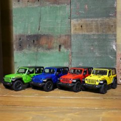 ジープ ラングラー 2018 ミニカー Jeep Wrangler KiNSMART 1/34 レトロミニカー アメリカン雑貨の画像