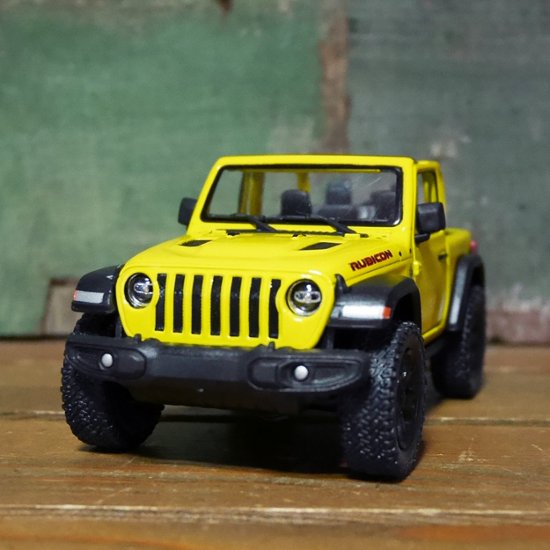 ジープ ラングラー 2018 オープンカー Jeep Wrangler KiNSMART 1/34 レトロミニカー アメリカン雑貨画像