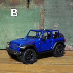 ジープ ラングラー 2018 オープンカー Jeep Wrangler KiNSMART 1/34 レトロミニカー アメリカン雑貨画像