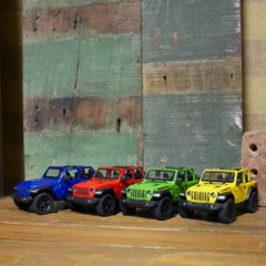 ジープ ラングラー 2018 オープンカー Jeep Wrangler KiNSMART 1/34 レトロミニカー アメリカン雑貨の画像