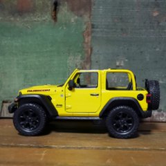 ジープ ラングラー 2018 オープンカー Jeep Wrangler KiNSMART 1/34 レトロミニカー アメリカン雑貨画像