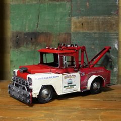 ヴィンテージカー レッカー車 tow truck　ブリキのおもちゃ アメリカン雑貨画像