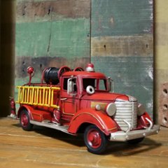 ヴィンテージカー消防車 fireengine ブリキのおもちゃ アメリカン雑貨画像