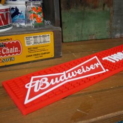 バドワイザー　バーマット　Budweiserラバーマット　アメリカン雑貨画像