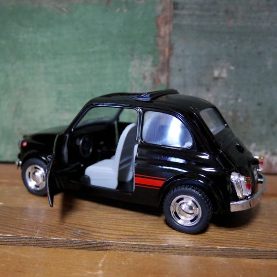 フィアット500 プルバックミニカー PULL BACK CAR Fiat500 Nuova500 1/24 レトロミニカー キンスマート アメリカン雑貨画像