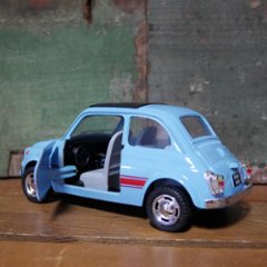 フィアット500 プルバックミニカー PULL BACK CAR Fiat500 Nuova500 1/24 レトロミニカー キンスマート アメリカン雑貨画像