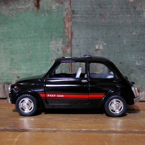 フィアット500 プルバックミニカー PULL BACK CAR Fiat500 Nuova500 1/24 レトロミニカー キンスマート アメリカン雑貨画像