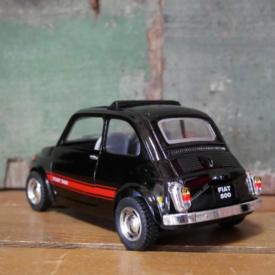 フィアット500 プルバックミニカー PULL BACK CAR Fiat500 Nuova500 1/24 レトロミニカー キンスマート アメリカン雑貨画像