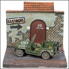 ジョニーライトニング ミニチュア ジープ JOHNNY LIGHTNING 1/64　WWII Willys MB Jeep  ミニカー アメリカン雑貨の画像