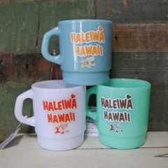 ハレイワ ハッピーマーケット スタッキング マグカップ ハワイアン メラミン食器　アメリカン雑貨の画像