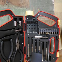 アメリカン ツールキット オイルボトル型 TOOL KIT アドバタイジング ガレージ 工具セット アメリカン雑貨画像