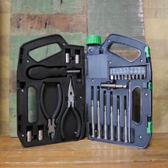 アメリカン ツールキット オイルボトル型 TOOL KIT アドバタイジング ガレージ 工具セット アメリカン雑貨画像