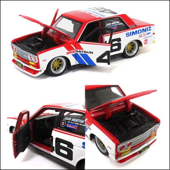 ダットサン 510 Maisto 1/24 レトロミニカー アメリカン雑貨画像