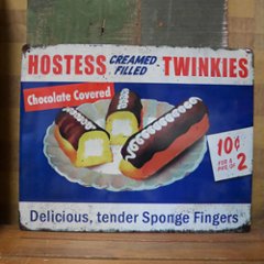 メタルサイン Hostess Twinkies ホステス トゥインキー ブリキ看板 アメリカン雑貨の画像