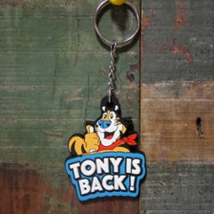 ラバー キーホルダー  ケロッグ トニータイガー TONY IS BACK　キーリング　アメリカン雑貨の画像