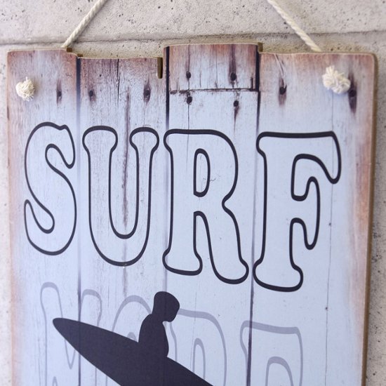 ウッドボード SURF MORE ハワイアン インテリア サーフィン  木製看板　アメリカン雑貨画像