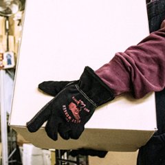 ヴィンテージ ワーク グローブ 牛革 Work Glove STP チャンピオン　手袋　アメリカン雑貨画像