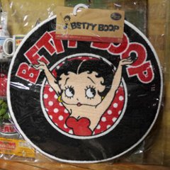 BETTY BOOP ROUND アメリカン フロアマット 丸形  ベティブープ インテリアマット キッチンマット　アメリカン雑貨の画像