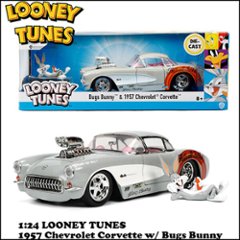 LOONEY TUNES レトロミニカー 1/24 JADA TOYS 1957 CHEVROLET CORVETTE  ルーニーテューンズの画像