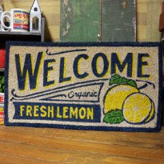 ウェルカムコイヤーマット レモン WELCOME MAT コイヤーマット　玄関マット  アメリカン雑貨の画像