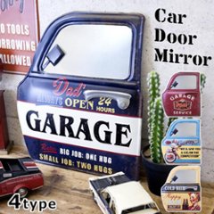 カー ドアミラー アメリカン ガレージ  インテリア ウォールミラー 鏡 AMERICAN GARAGEの画像