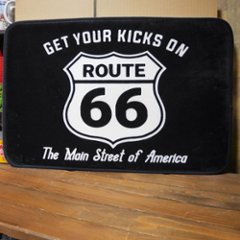 ルート66 フロアマット インテリアマット ROUTE66  キッチンマット　アメリカン雑貨の画像