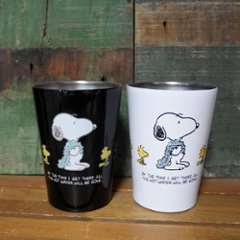 スヌーピー ステンレスタンブラー PEANUTS SNOOPY 保温 保冷 カップホルダー コップ　アメリカン雑貨　の画像