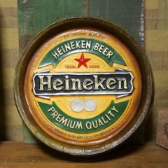 ハイネケン バレルサイン 樽型看板  インテリア Heineken アメリカン雑貨 アメリカンインテリアの画像