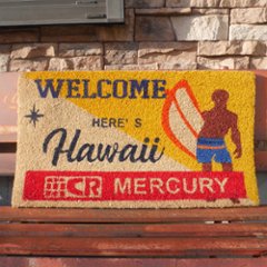 マーキュリー コイヤーマット 玄関マット HERES HAWAII コイアマット ハワイアン アメリカン雑貨の画像