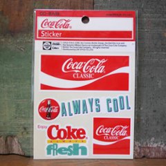 コカコーラ ステッカー COCACOLA DRINK STICKERS　4枚セットステッカー シール アメリカン雑貨の画像